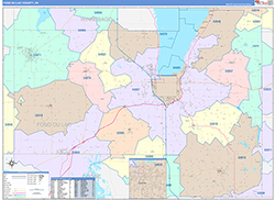 Fond-Du-Lac Color Cast<br>Wall Map